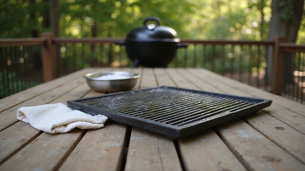 cleaning cast iron grates