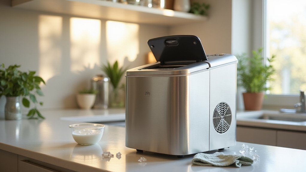 cleaning portable ice maker
