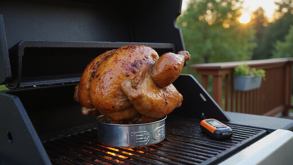 pellet grill beer chicken