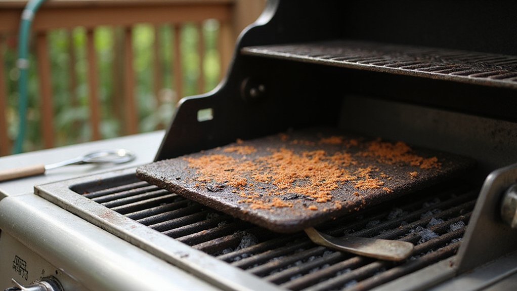 rust prevents grill effectiveness