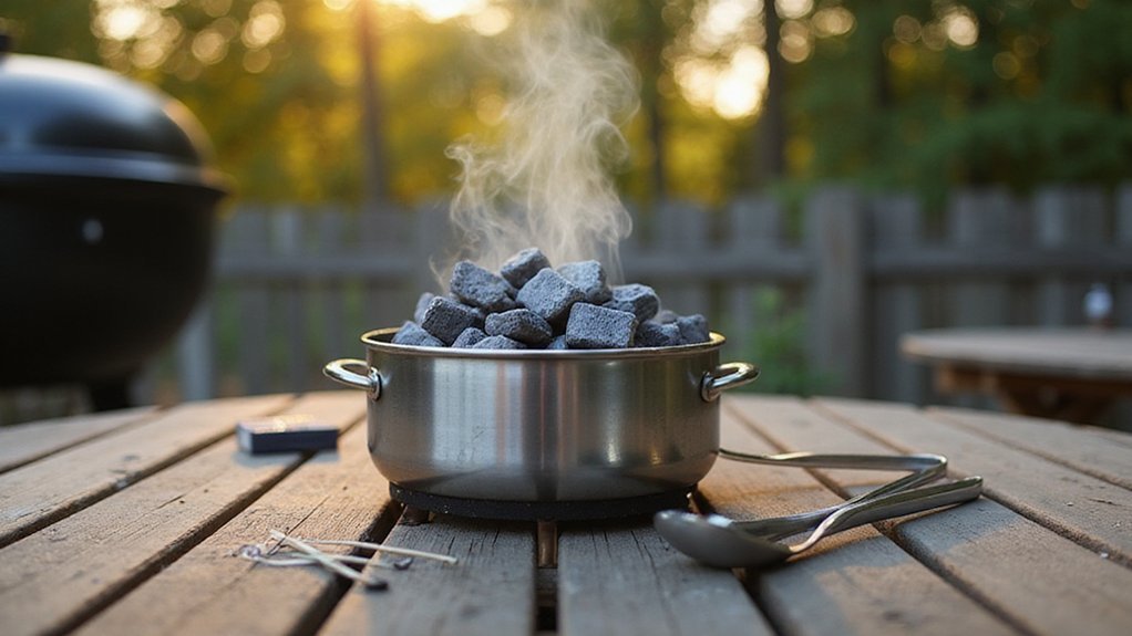 safe charcoal lighting process