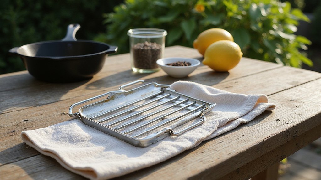 season grill with oil