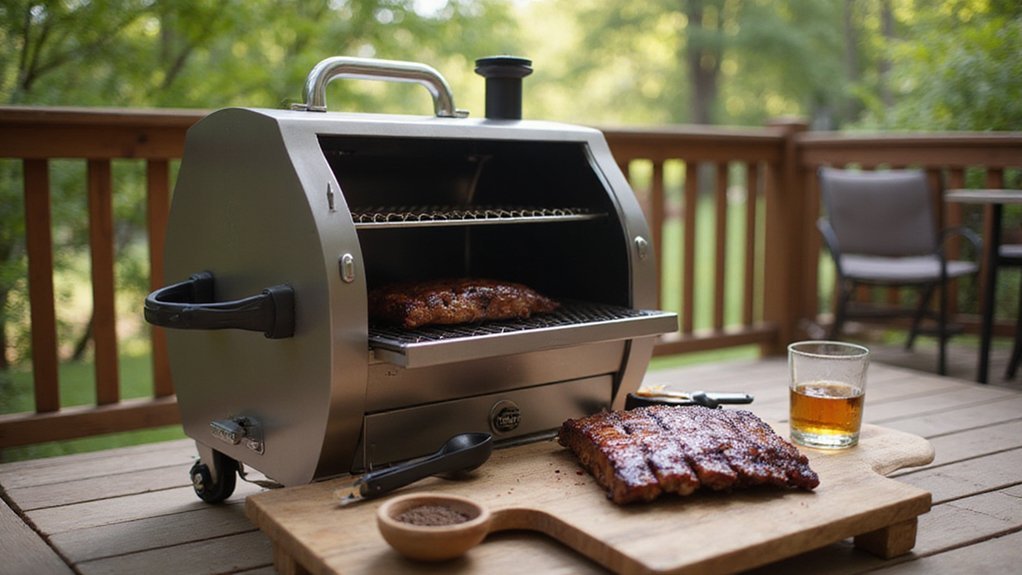 smoking ribs in pellet