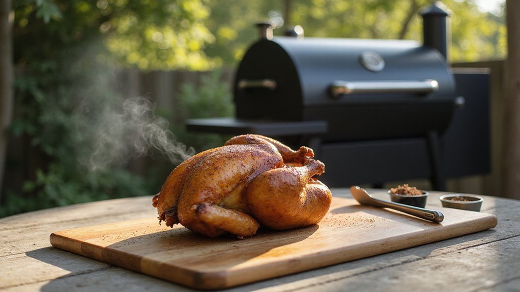 smoking whole chicken method